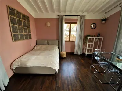 Letto o letti in una camera di Romantico nido nel cuore di Firenze