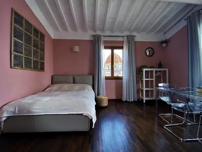 Letto o letti in una camera di Romantico nido nel cuore di Firenze