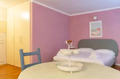 Letto o letti in una camera di Modern Studio Apartment In Front Of Ponte Vecchio