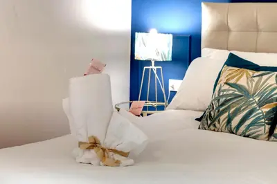 Letto o letti in una camera di Corinne Apartment by Mamo Florence