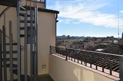 Balcone o terrazza di HR BEDROOMS IN FLORENCE