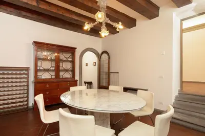 Area soggiorno di Bardini Garden Apartment