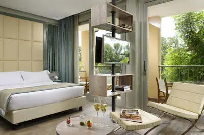 Letto o letti in una camera di Ville Sull'Arno - Preferred Hotels & Resorts