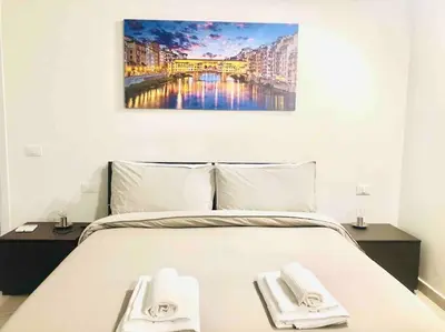 Letto o letti in una camera di Brand new apartment
