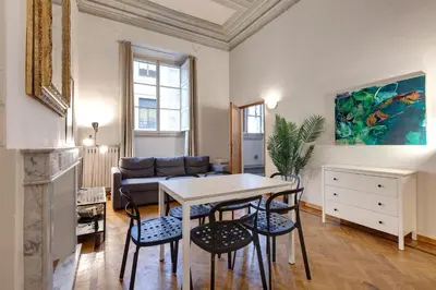 Area soggiorno di Servi Apartment by Mamo Florence