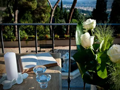 Balcone o terrazza di FH55 Hotel Villa Fiesole