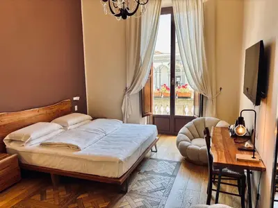 Letto o letti in una camera di Hotel Le Due Fontane
