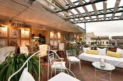 Area soggiorno di Cellai Hotel Florence