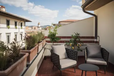 Balcone o terrazza di iQ Hotel Firenze