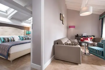 Letto o letti in una camera di Hotel Spadai