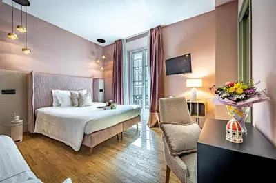 Letto o letti in una camera di Hotel Duomo Firenze