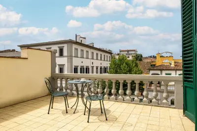 Balcone o terrazza di Anglo American Hotel Florence, Curio Collection By Hilton
