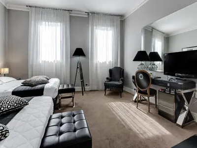 Letto o letti in una camera di Hotel Roma