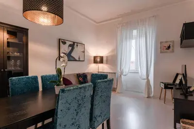 Area soggiorno di Gallery Art Apartment in San Frediano