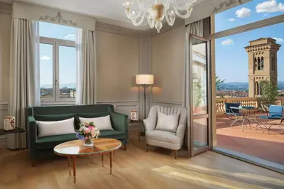 Area soggiorno di The Excelsior, a Luxury Collection Hotel, Florence