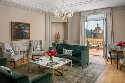 Area soggiorno di The Excelsior, a Luxury Collection Hotel, Florence