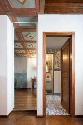 Planimetria di Via Lamberti, 3 - Florence Charming Apartments - Charming and historic 5th-floor attic apartment with elevator in a building at the heart of vibrant Florence, just a 2-minute walk from all attractions