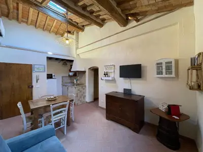 TV o dispositivi per l'intrattenimento presso Porta del Chianti Tuscany Apartment