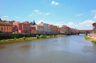Vista sul fiume nelle vicinanze della casa vacanze