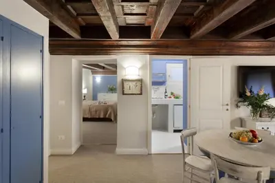 Letto o letti in una camera di S. Spirito Flat