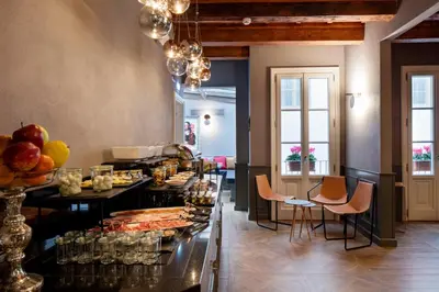 Area soggiorno di The Frame Hotel