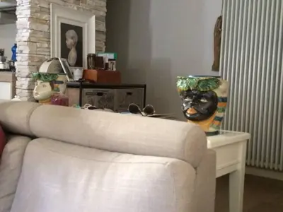 Area soggiorno di Cosy flat in the heart of Florence