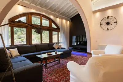 Area soggiorno di FIRENZE Villa a 5 Stelle - Villa Gaudia Luxury & Relax in Chianti