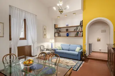 Area soggiorno di Signoria Apartment with patio