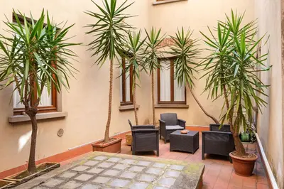 Area soggiorno di Signoria Apartment with patio
