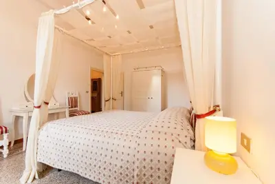 Letto o letti in una camera di Oltrarno apartments