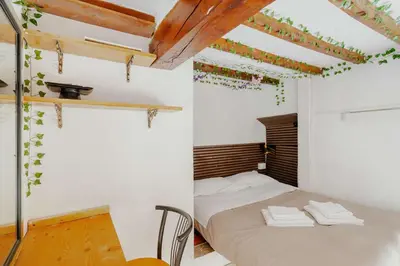 Letto o letti in una camera di 3 - Monolocale caratteristico e silenzioso