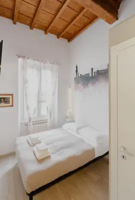 Letto o letti in una camera di 21 Duomo - Camera con bagno privato