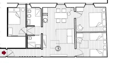 Planimetria di Otello Suite - Brand new flat Santa Maria Novella