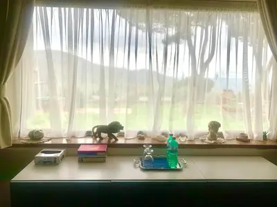 Planimetria di La stanza col giardino