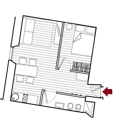 Planimetria di Violetta Suite - Brand new flat - S. Maria Novella