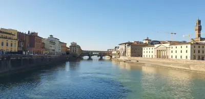 Vista sul fiume nelle vicinanze dell'appartamento