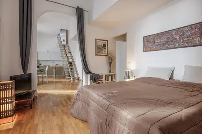 Letto o letti in una camera di The Bookhouse