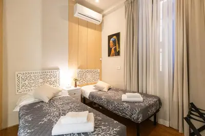 Letto o letti in una camera di Ponte Vecchio Luxury Retreat