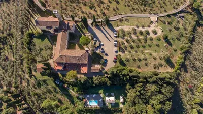 Vista aerea di Villa Castiglione