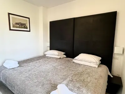 Letto o letti in una camera di Villa Castiglione