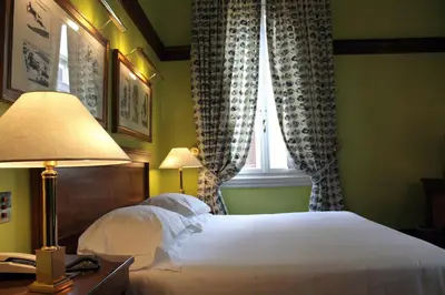 Letto o letti in una camera di Hotel Albani Firenze