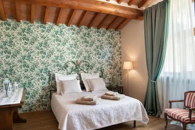 Letto o letti in una camera di Fienile