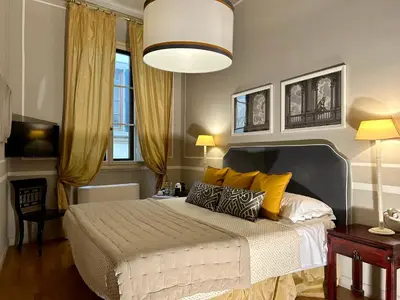 Letto o letti in una camera di Residenza dei Pucci