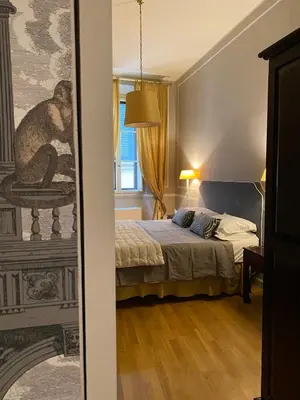 Letto o letti in una camera di Residenza dei Pucci