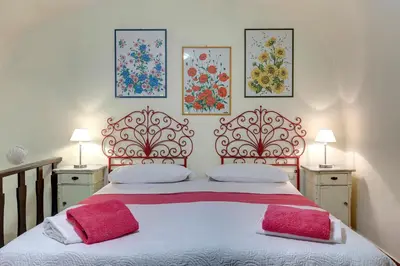 Letto o letti in una camera di Florentine style apartment