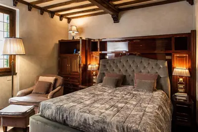 Letto o letti in una camera di Grand Hotel Baglioni