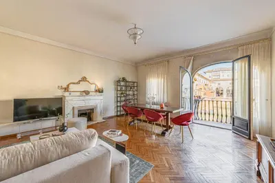Area soggiorno di Apartments Florence - Golden Tower with View