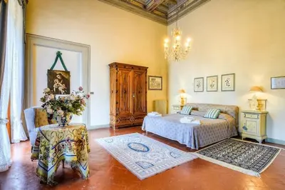 Letto o letti in una camera di VILLA PANDOLFINI 1