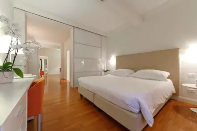 Letto o letti in una camera di Residence Hilda