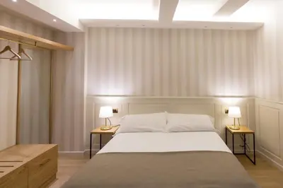 Letto o letti in una camera di Hotel Silla